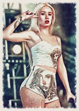 Iggy Azalea painting