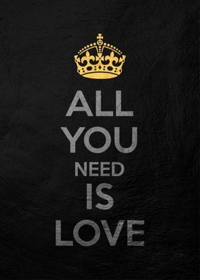 all you need is l ove