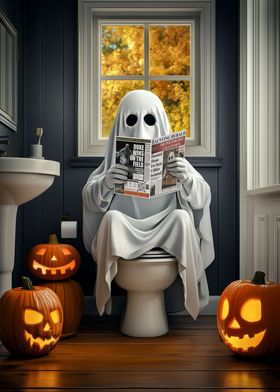 Ghost on the Toilet