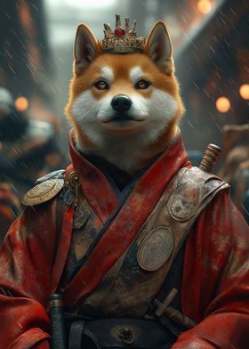 Shiba Inu Samurai King