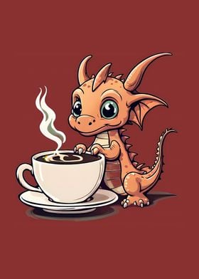 Coffee Drink Baby Dragon