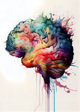 Colorful Anatomy Brain 