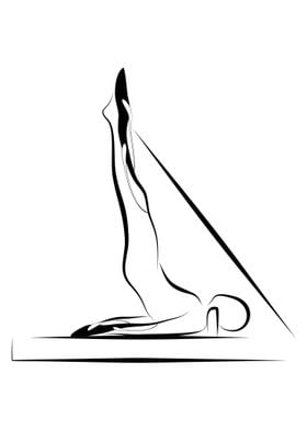 Long spine pilates pose