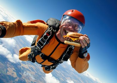 Skydiving Burger Feast