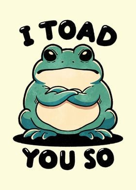 I toad you so