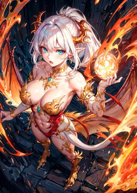 Dragon Flame Woman