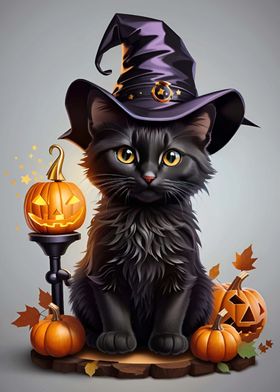 Cute Halloween Cat