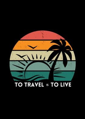 Travel and Live Palm Tree