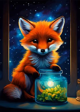 Cute Fox Luminous Glow 2