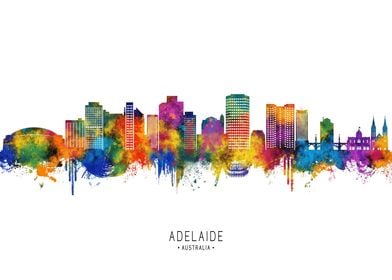 Adelaide Australia Skyline