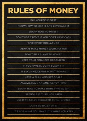 rules of money