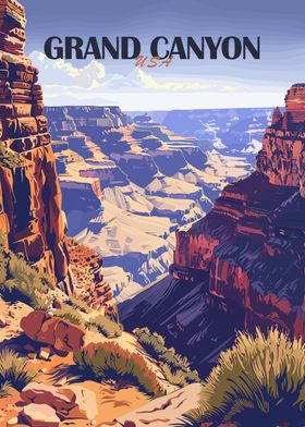 Grand Canyon Travel Poster