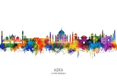 Agra India Skyline