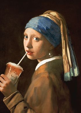 Girl With Iced Latte