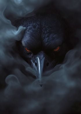 Wild crow halloween poster