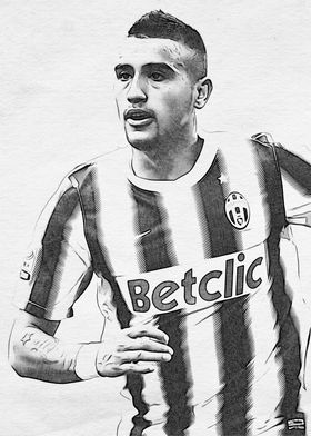 arturo vidal art drawing