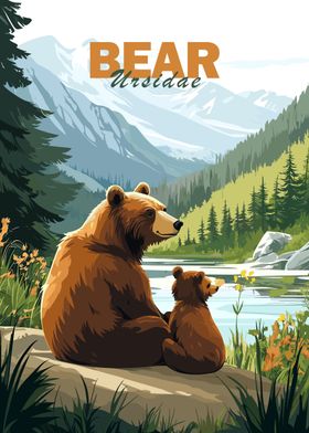 Bear Family Poster