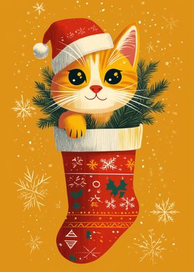 Cute Christmas Cat