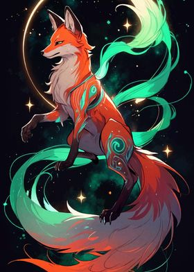 Kitsune Japanese Fox Neon