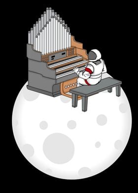 Astronaut Piano Player