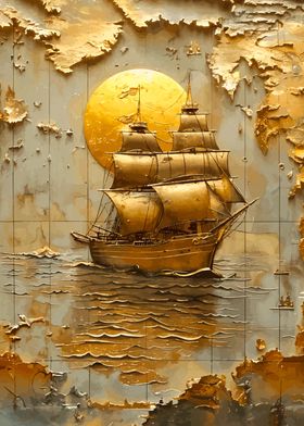 Pirate Ship gold