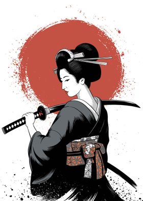 Geisha Japanese Samurai