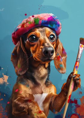 Artistic Dachshund