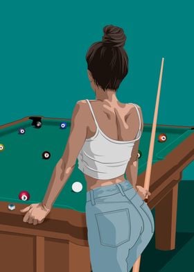 snooker girl