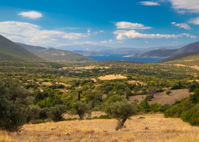 Landscape of Greek island