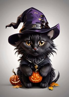 Cute Halloween Cat