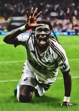 Gomis celebration goals