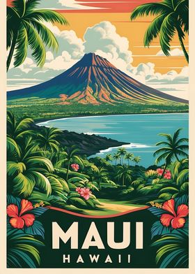 Vintage Maui Illustration