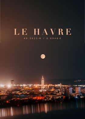 Super Moon in Le Havre