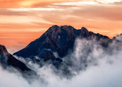 Mountain and Cloud