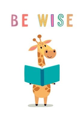 Be Wise Giraffe Reading