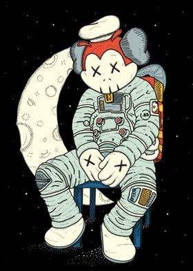 ASTRONAUT BEE MOON MAN