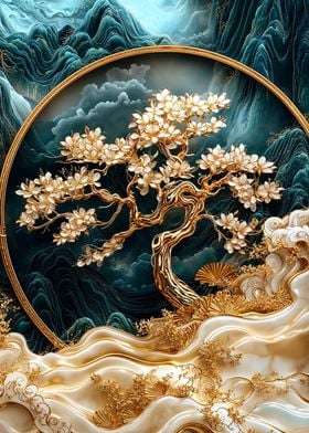 Kintsugi Golden Tree