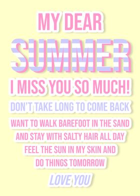 Dear Summer