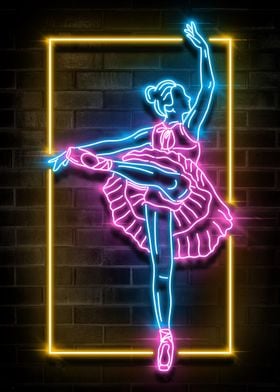 BALLET NEON SIGN ART