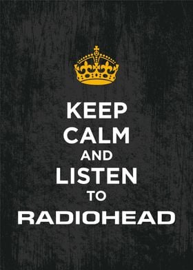 keep calm and listen radio