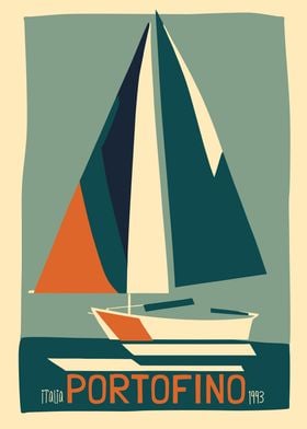 Portofino Travel Poster