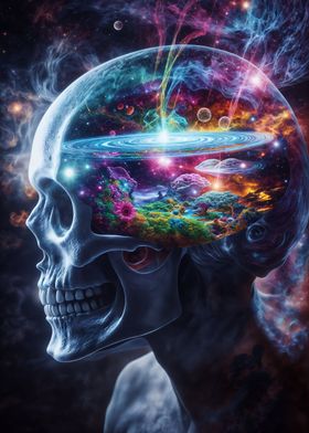 Cosmic Visionary Skull