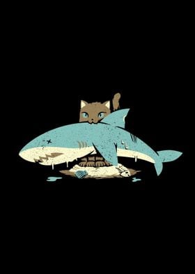 Cat Shark Funny Cat