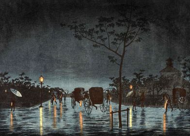 Asakusa Bridge in the Rain