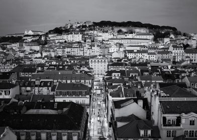 Lisbon In Black And White