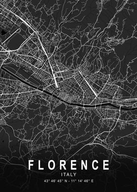 Florence Dark Map