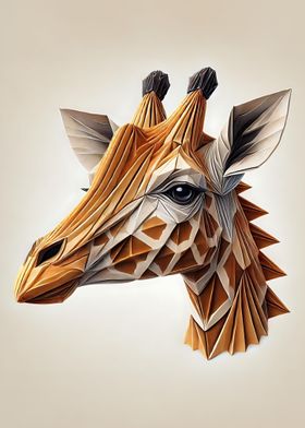 Orgiami Style Giraffe