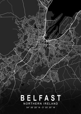 Belfast Dark Map