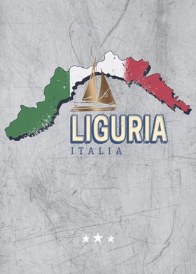 Liguria Italy Region Map