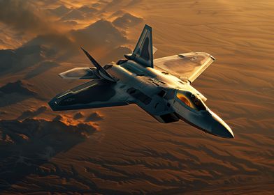 F22 Raptor Desert